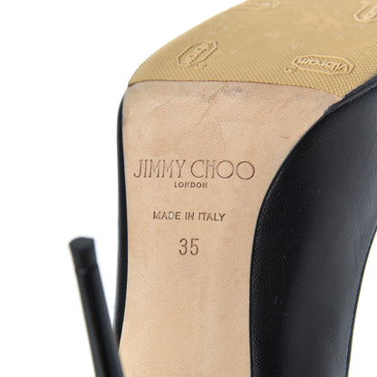 Jimmy Choo Kid Esme 100 Pumps 35 Black 7 of 18