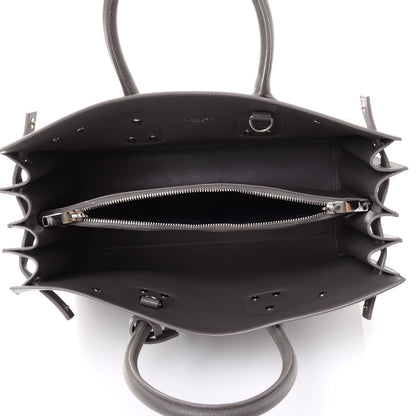 Saint Laurent Grained Calfskin Small Sac De Jour Fog 5 of 11
