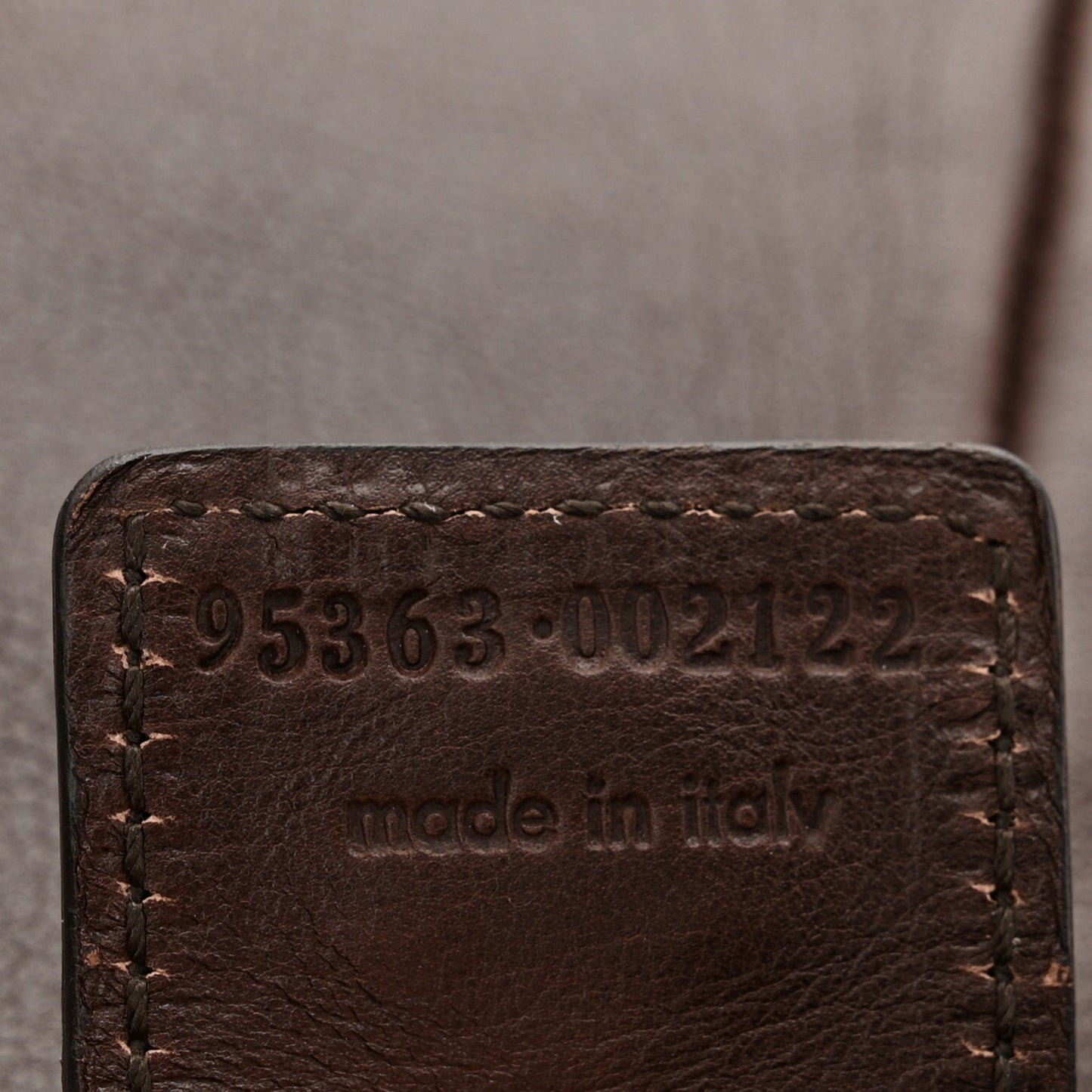 Calfskin Horn Mombasa Hobo Dark Brown