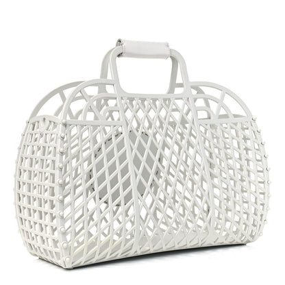 Fendi Recycled Plastic Vitello Liberty Matte Medium Fendi Basket White Ice 2 of 5