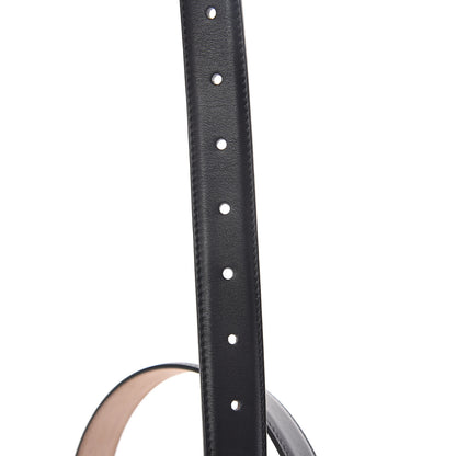 Gucci Moon Calfskin Interlocking G 25mm Belt 85 34 Black 6 of 6