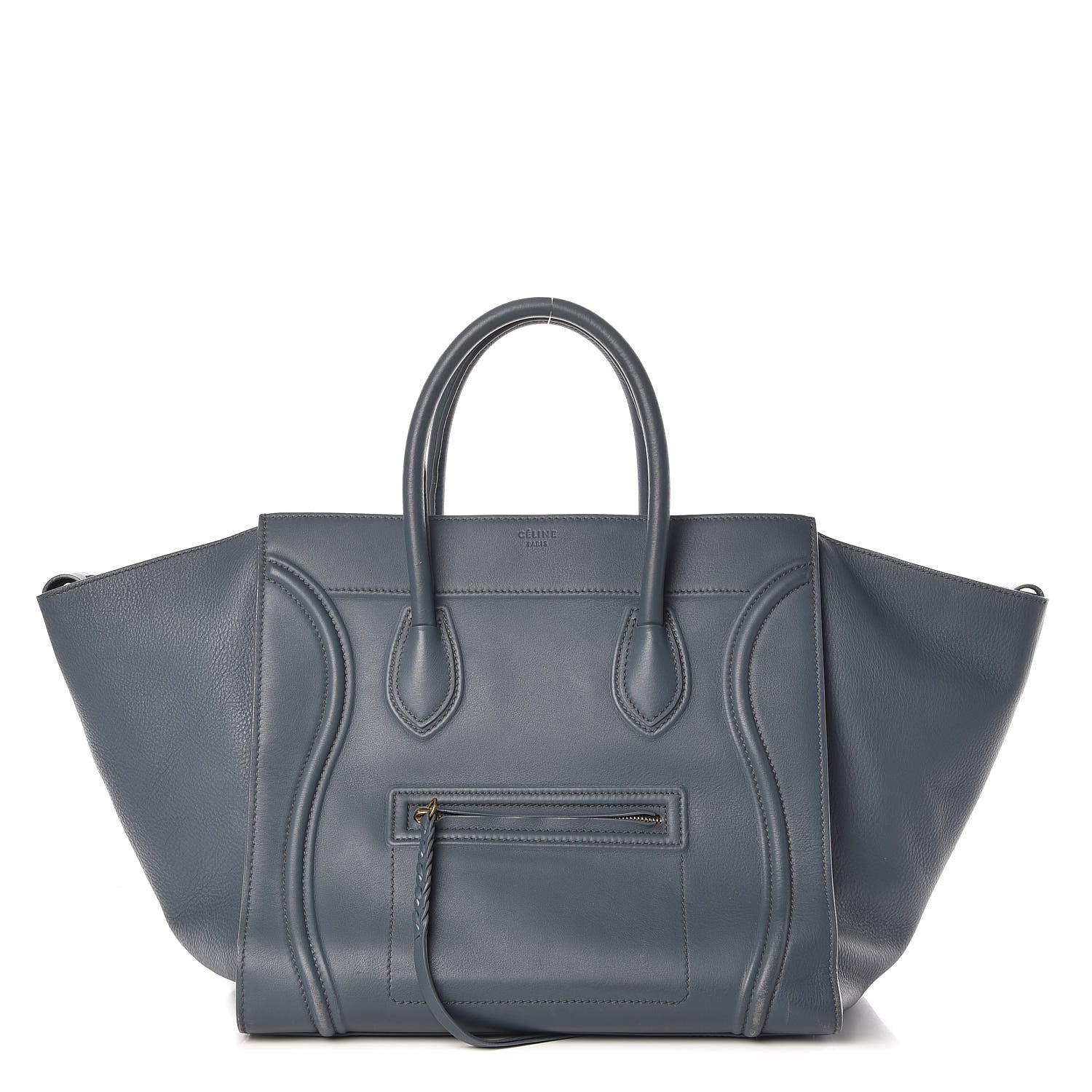 Celine Supple Calfskin Large Phantom Luggage Slate Blue 1 of 9