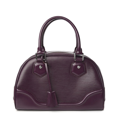 Louis Vuitton Epi Bowling Montaigne PM Cassis 1 of 10