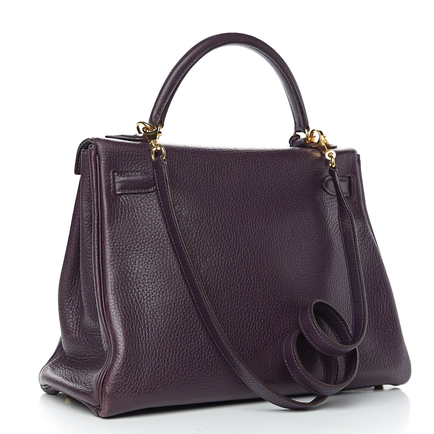 Hermes Taurillon Clemence Kelly Retourne 32 Raisin 2 of 12