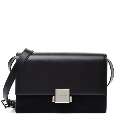 Saint Laurent Smooth Calfskin Suede Medium Bellechasse Black 1 of 14