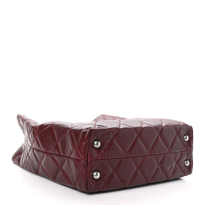 Chanel Aged Calfskin Quilted Reissue 2.55 Tote Dark Burgundy 4 of 11