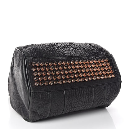 Alexander Wang Pebbled Lambskin Rocco Black Rose Gold Hardware 4 of 11