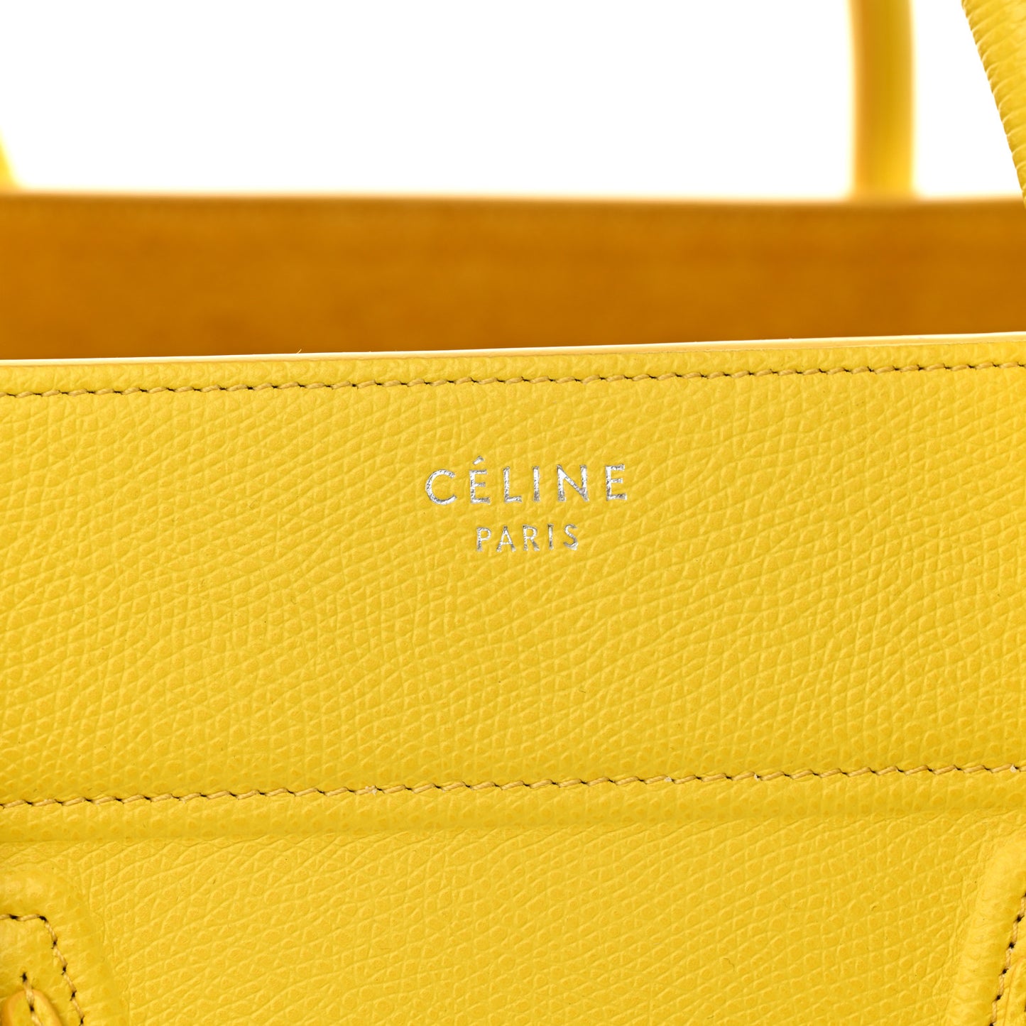 Grained Calfskin Medium Phantom Luggage Yellow