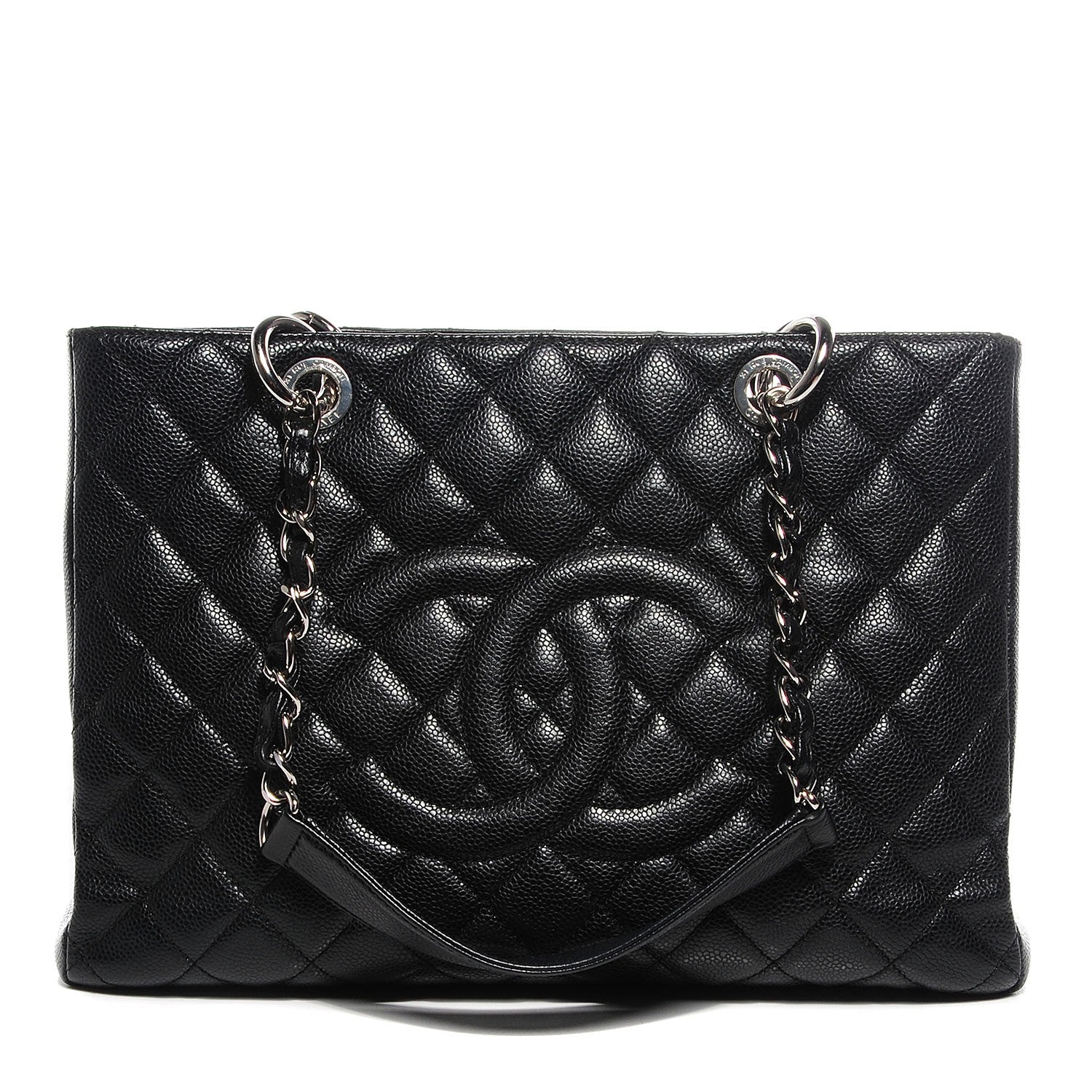 Chanel Caviar Quilted Grand Shopping Tote GST Black 1 of 7