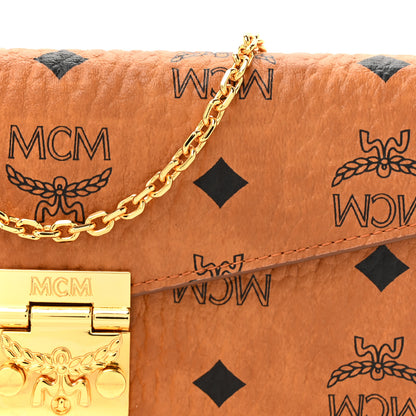 MCM Visetos Large Patricia Wallet On Chain Cognac 8 of 12