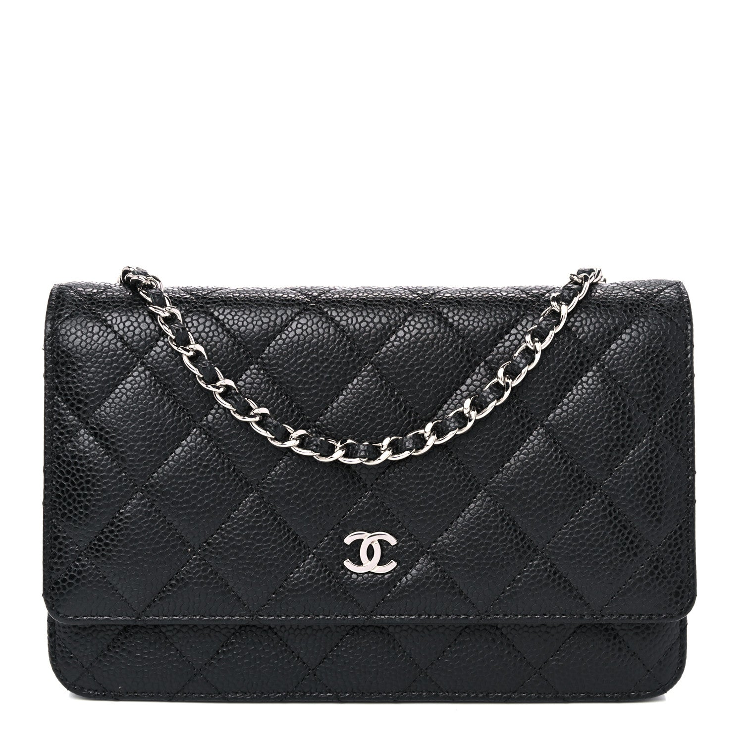 Chanel Caviar Quilted Wallet On Chain WOC Black 1 of 15