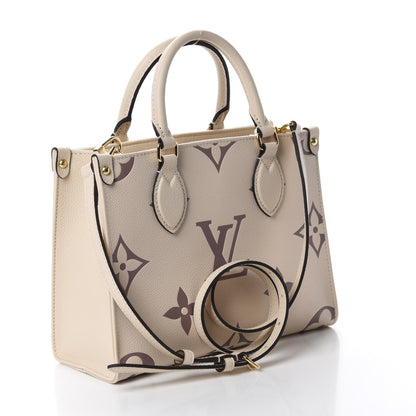 Louis Vuitton Empreinte Monogram Giant Onthego PM Creme Bois De Rose 3 of 10