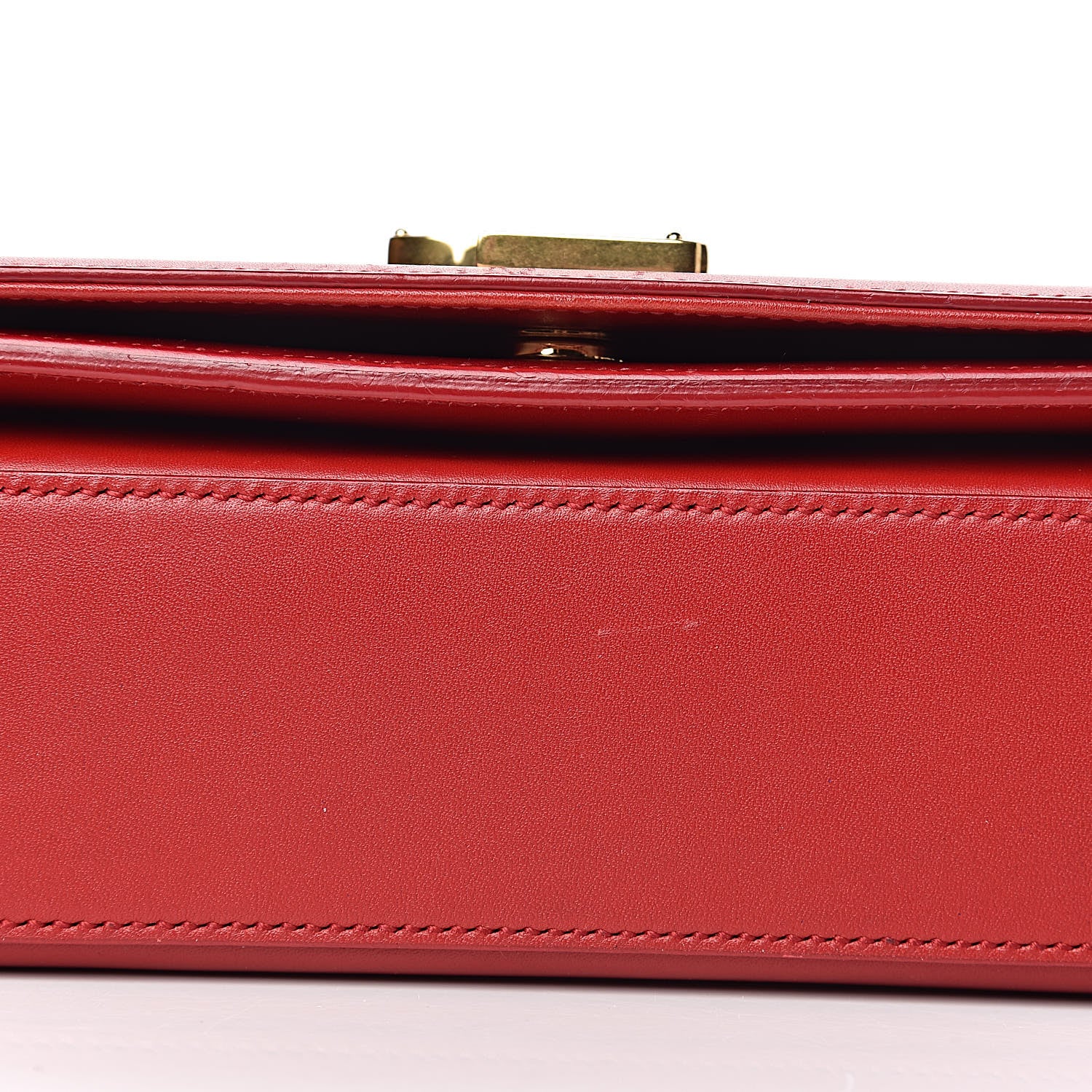 Saint Laurent Smooth Calfskin Medium Classic Monogram Universite Bag Red 17 of 20