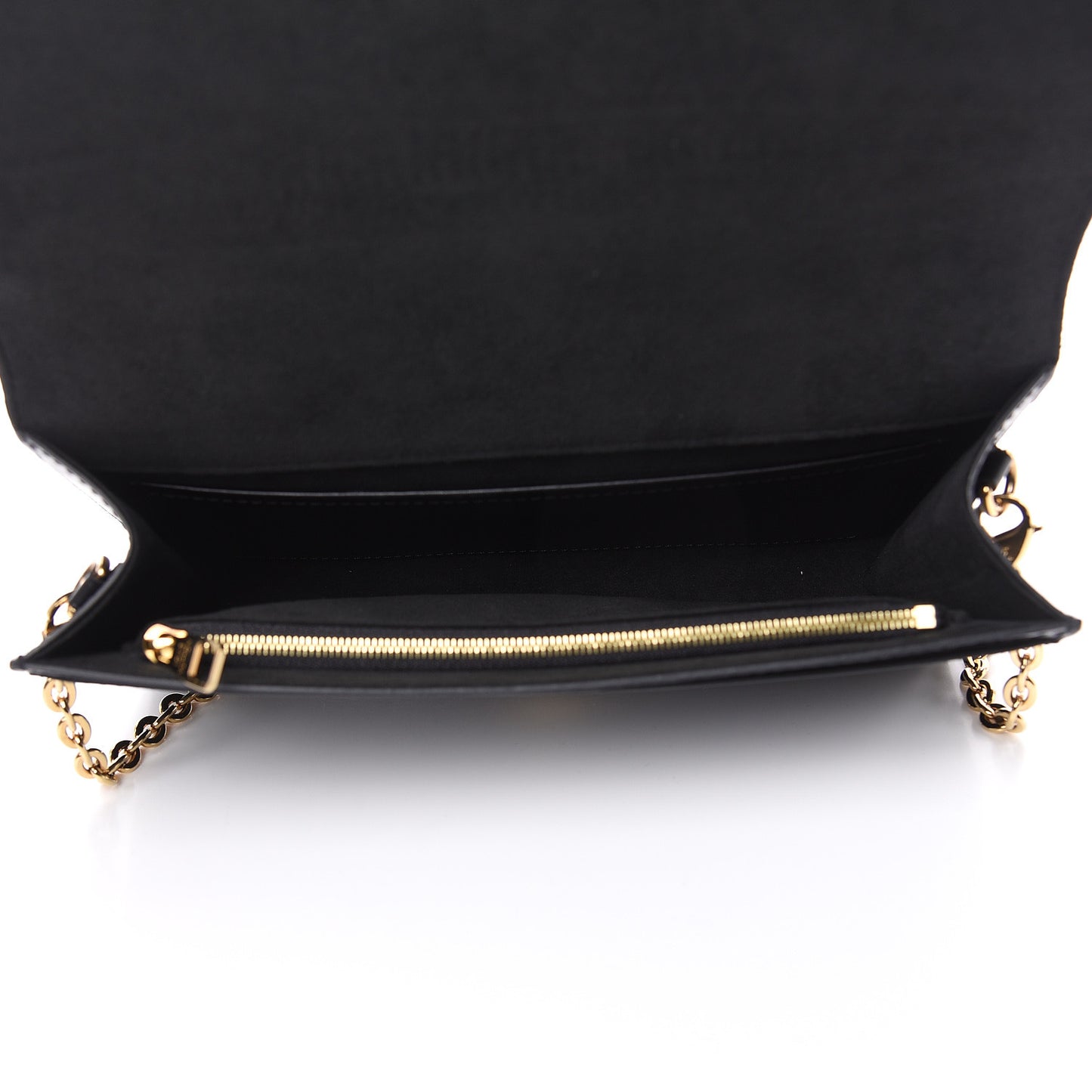 Calfskin Chain Louise GM Black