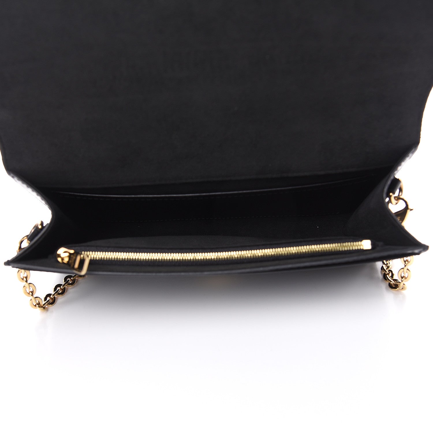 Louis Vuitton Calfskin Chain Louise GM Black 5 of 12