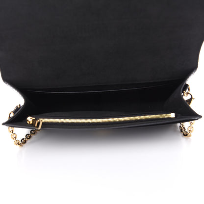 Louis Vuitton Calfskin Chain Louise GM Black 5 of 12