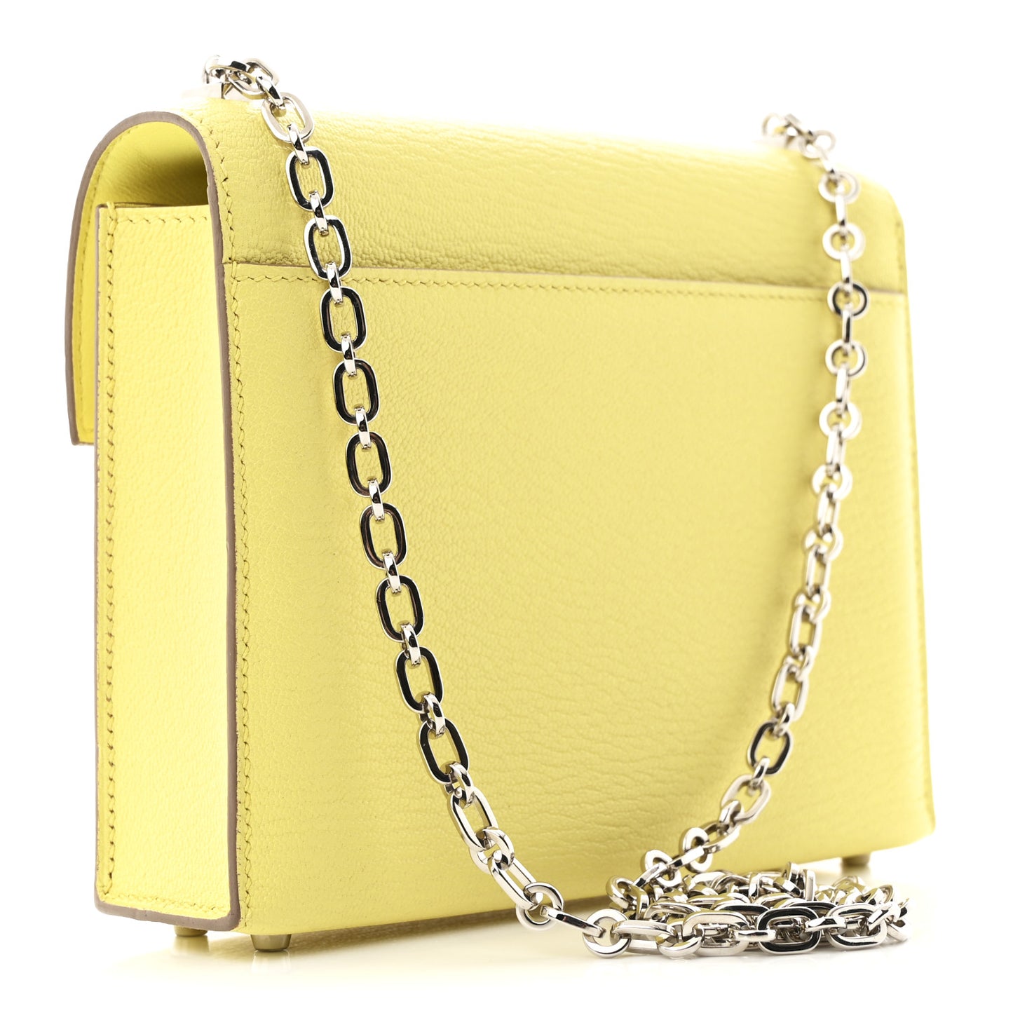 Chevre Mysore Mini Verrou Chaine Bag Limoncello