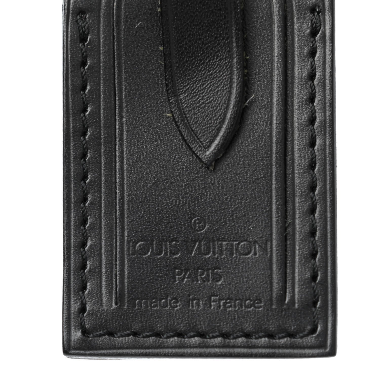 Louis Vuitton Calfskin Luggage Tag Black 3 of 3