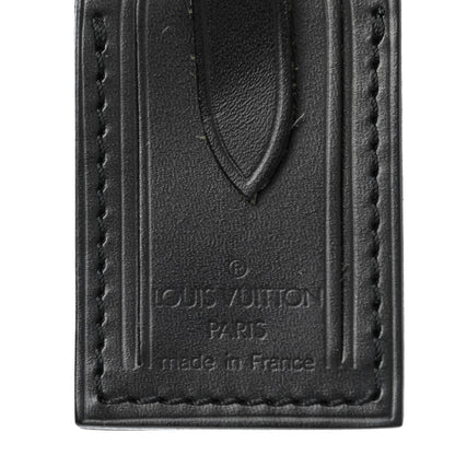 Louis Vuitton Calfskin Luggage Tag Black 3 of 3