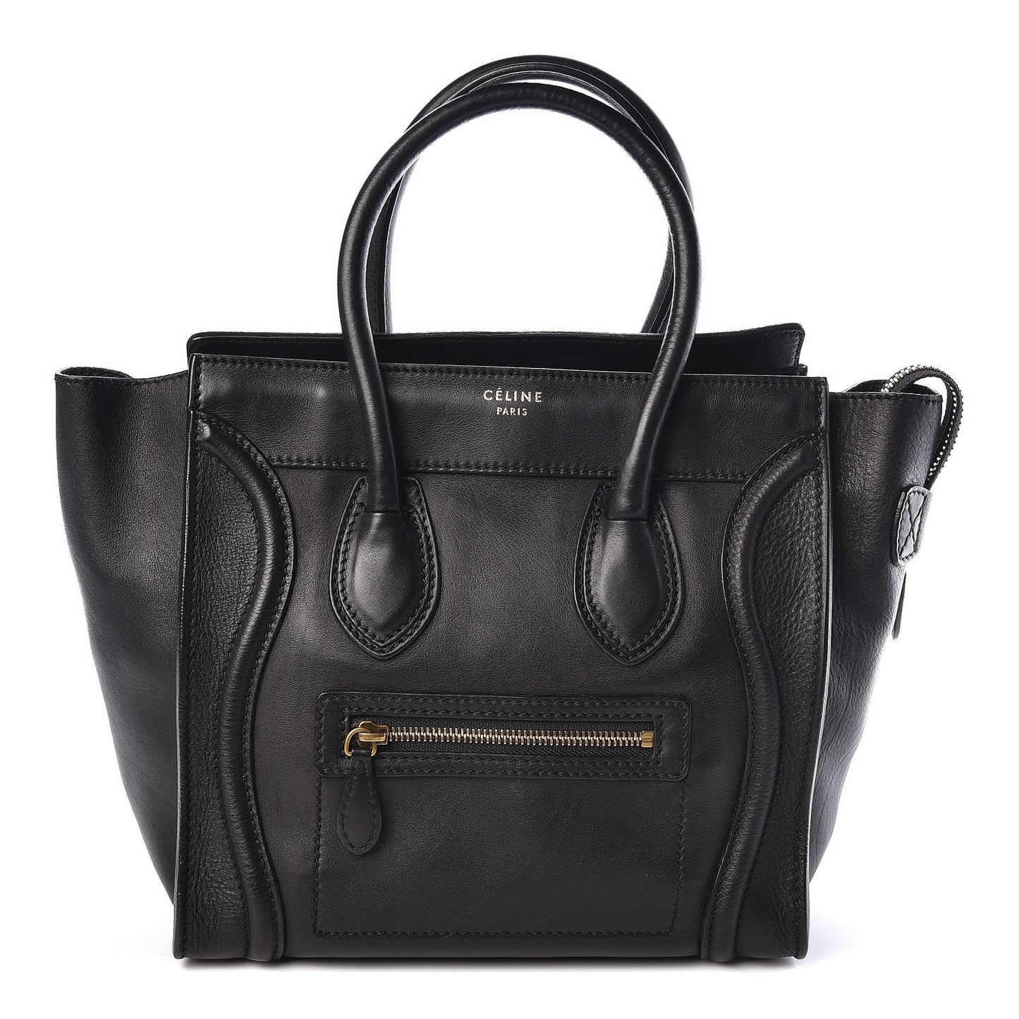 Calfskin Micro Luggage Black