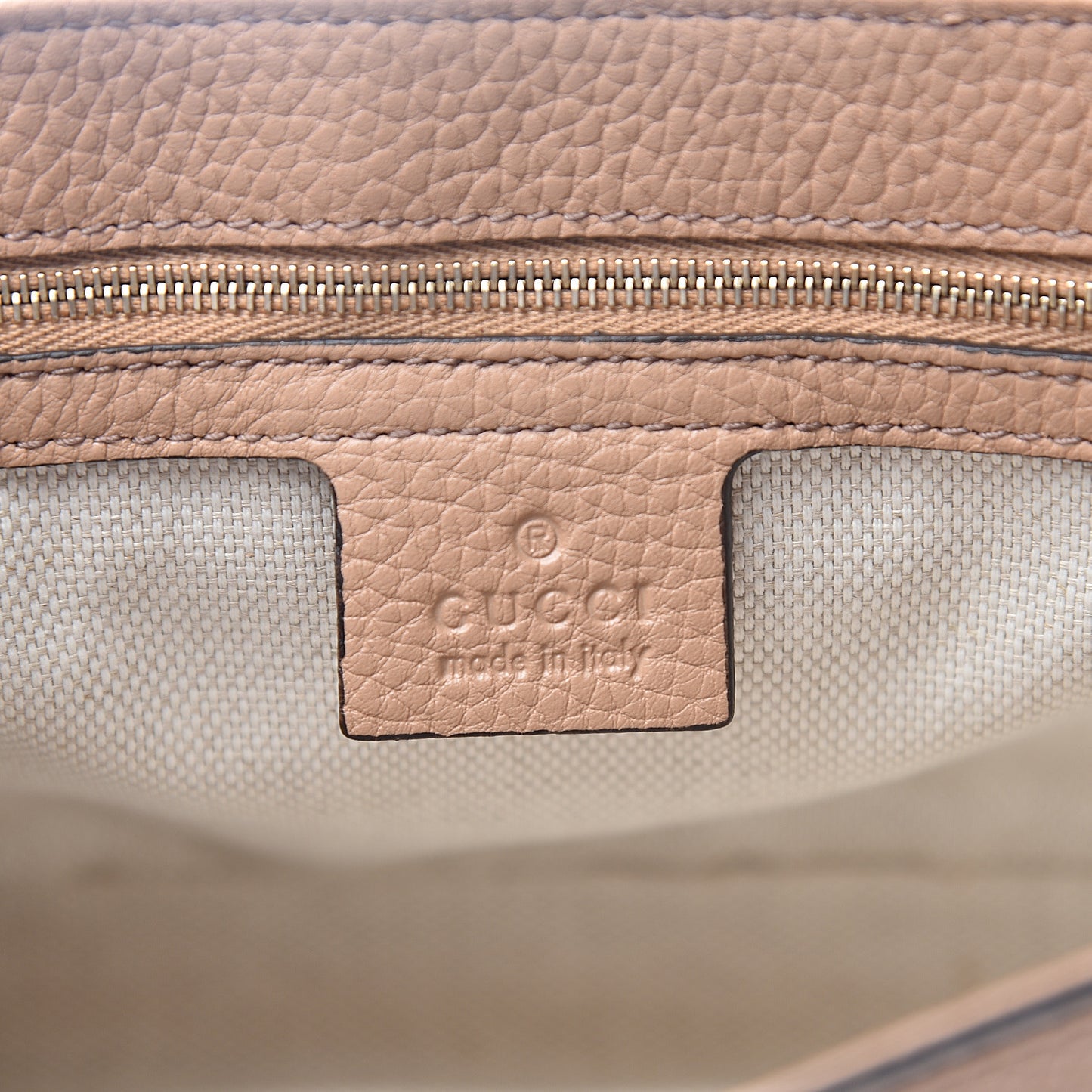Pebbled Calfskin Medium Soho Flap Crossbody Camelia