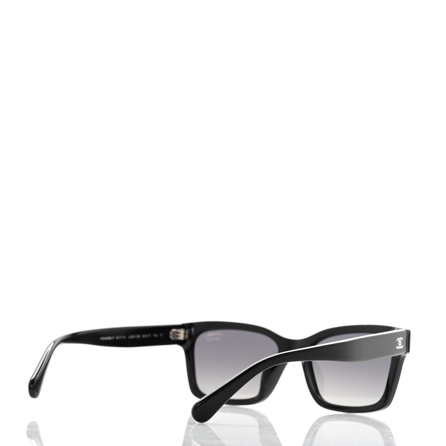Acetate Polarized Square Sunglasses 5417-A Black