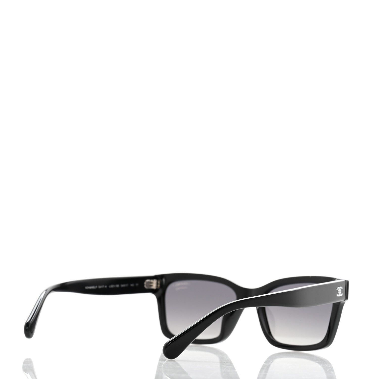 Chanel Acetate Polarized Square Sunglasses 5417-A Black 4 of 10
