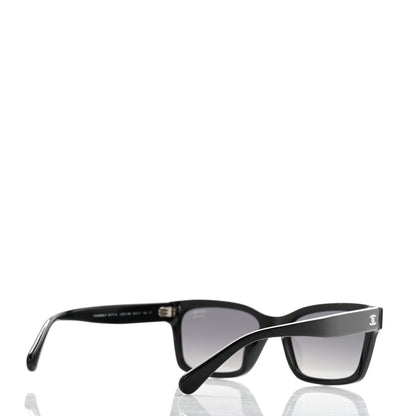 Chanel Acetate Polarized Square Sunglasses 5417-A Black 4 of 10