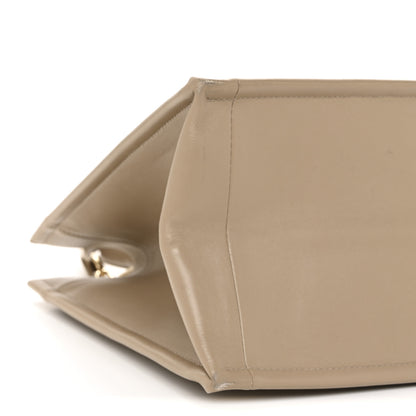 Christian Dior Calfskin Archicannage Medium Essential Tote Beige 9 of 14
