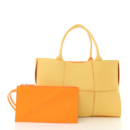 Bottega Veneta Nappa Maxi Intrecciato Medium Arco Tote Butter Tangerine Gold 3 of 14