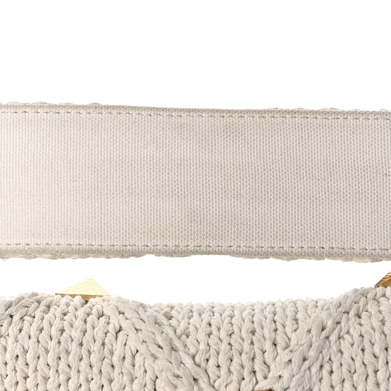 Valentino Garavani Knit Large Roman Stud Shoulder Bag Ecru 11 of 12