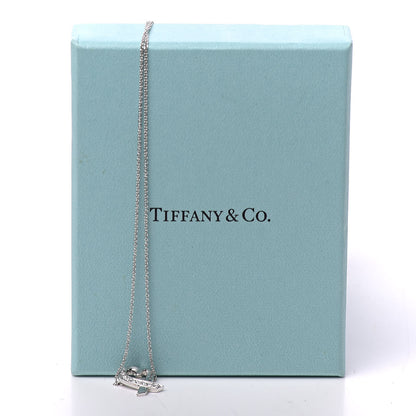 Tiffany 18K White Gold Diamond Small Paloma Picasso Loving Heart Necklace 8 of 8