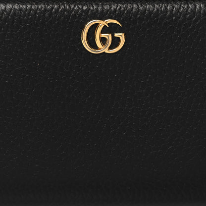 Gucci Dollar Calfskin GG Marmont Zip Around Wallet Black 8 of 11