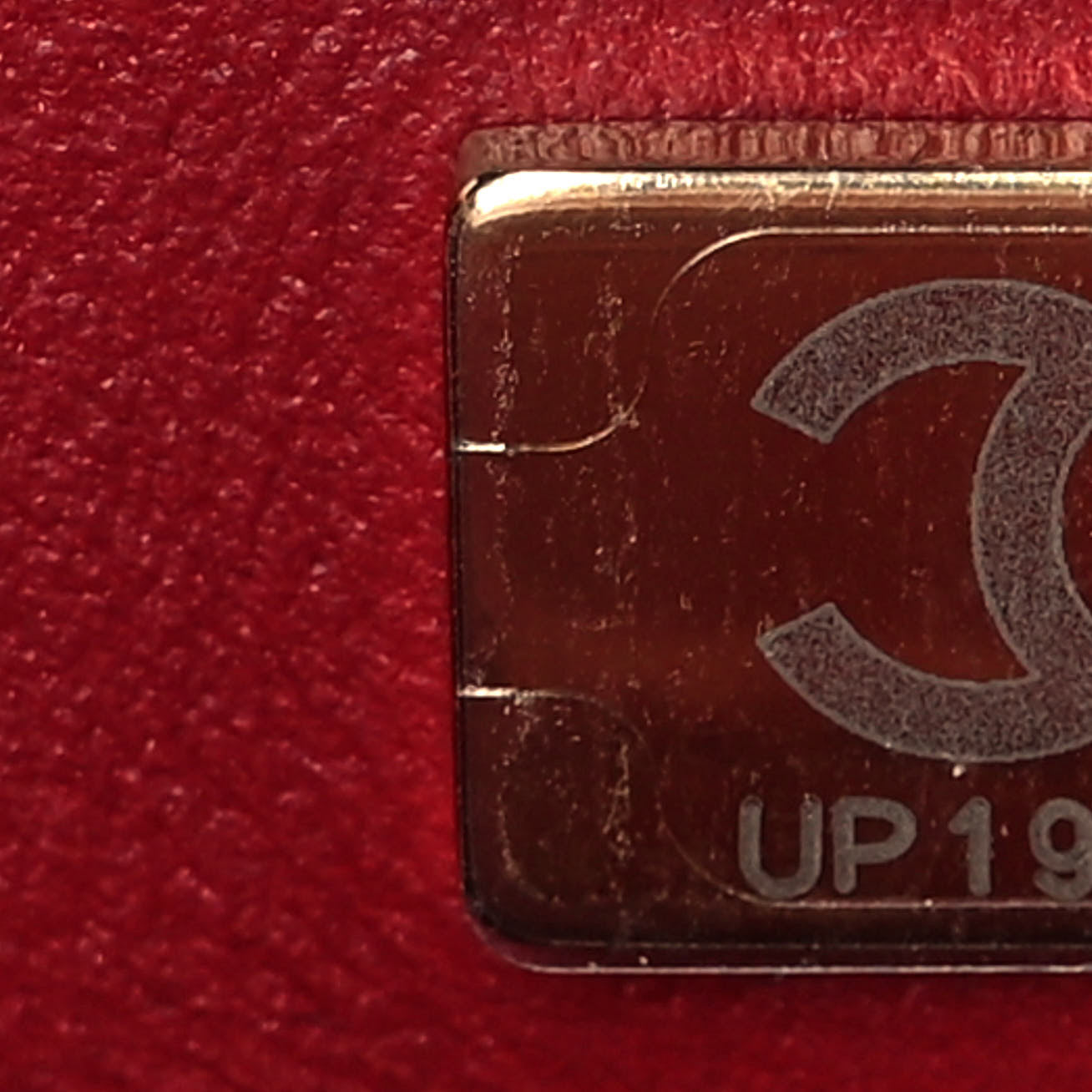 Lambskin Quilted Mini Rectangular Flap Burgundy