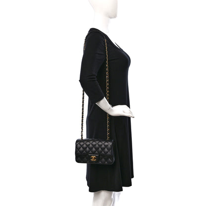 Chanel Caviar Quilted Mini Rectangular Flap Black 2 of 10