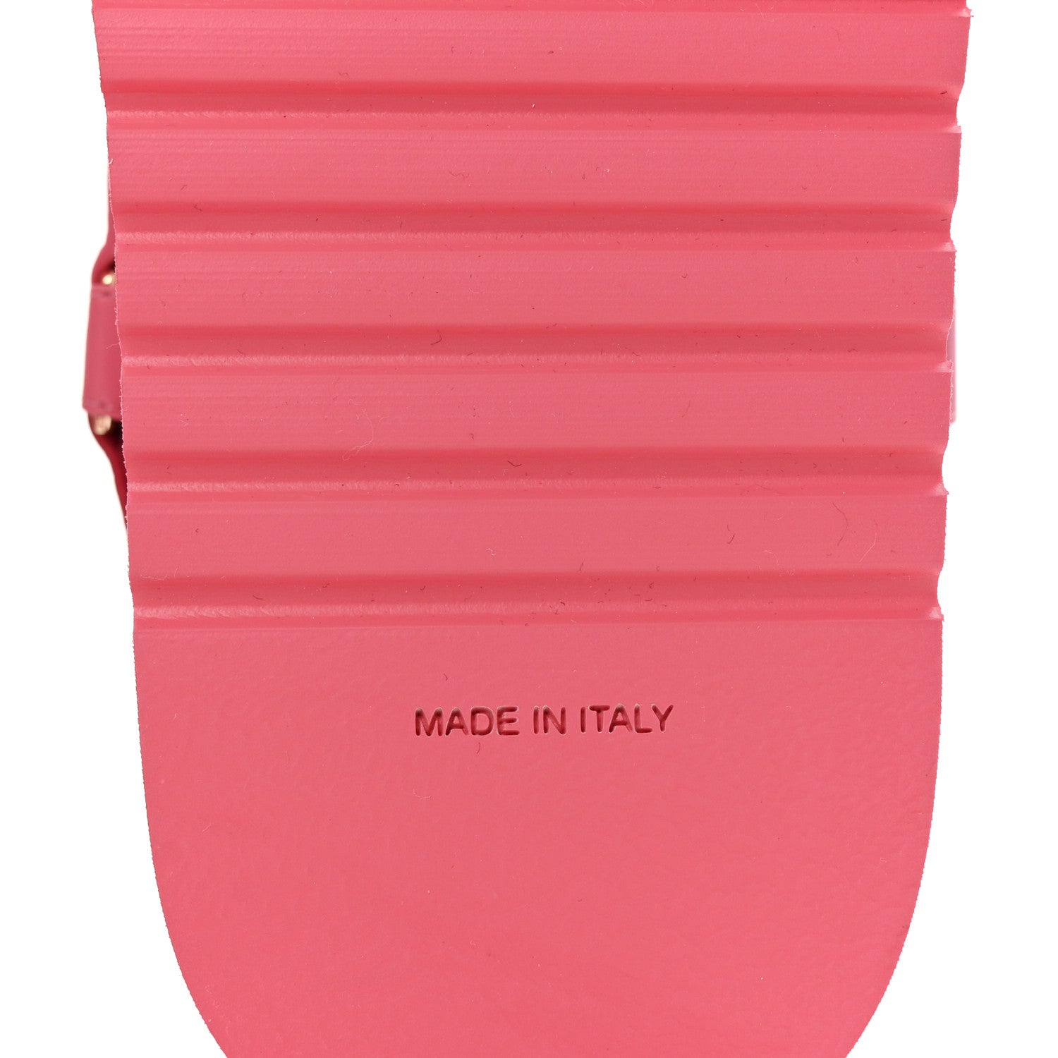 Chanel Lambskin Logo Platform Sandals 39 Pink Red 7 of 9