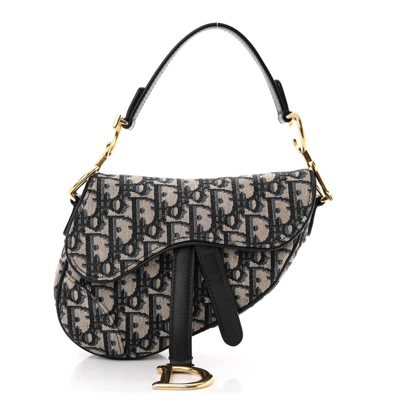 Oblique Mini Saddle Bag Blue