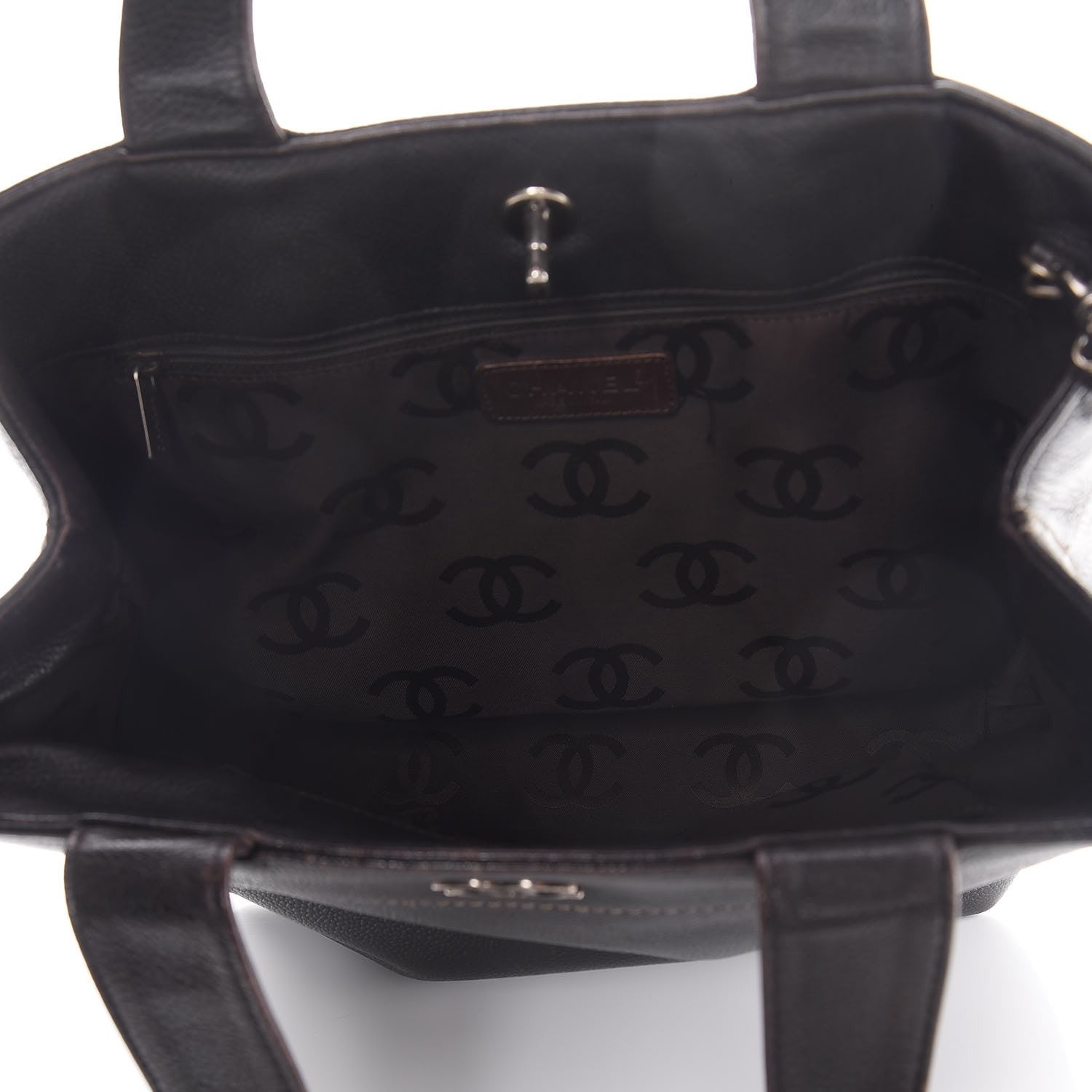Chanel Caviar CC Shoulder Bag Brown 6 of 14