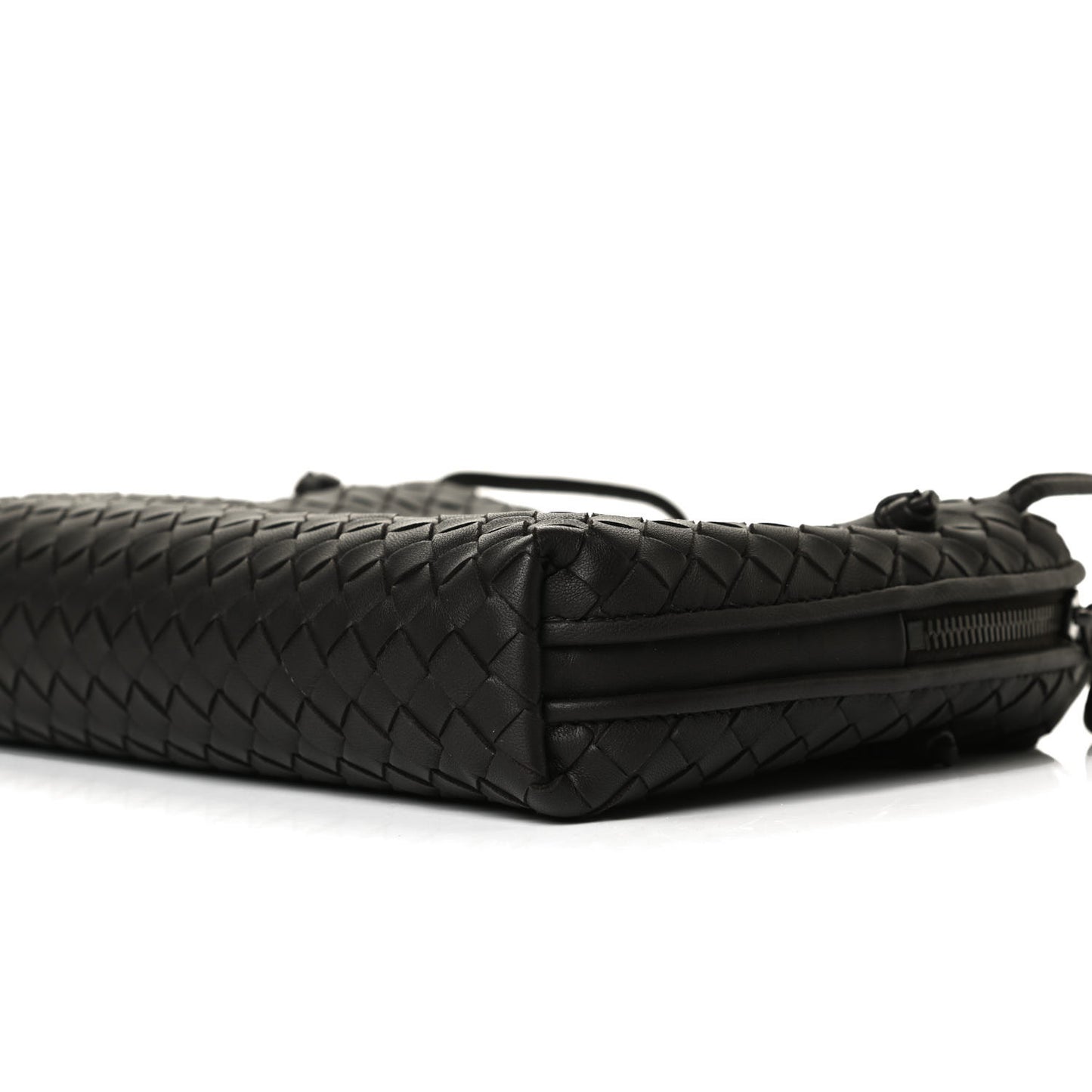 Nappa Intrecciato Nodini Bag Ebano