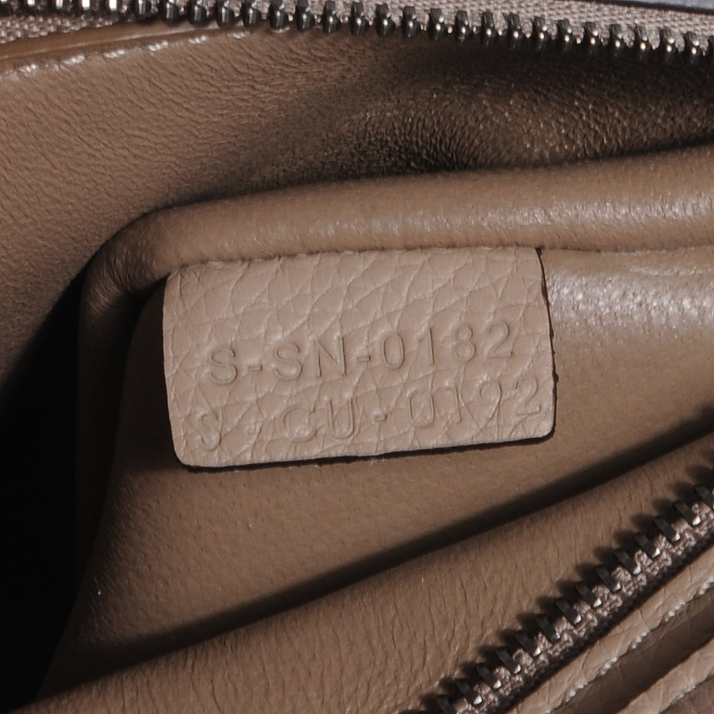 Celine Calfskin Suede Small Trapeze Dune 7 of 7