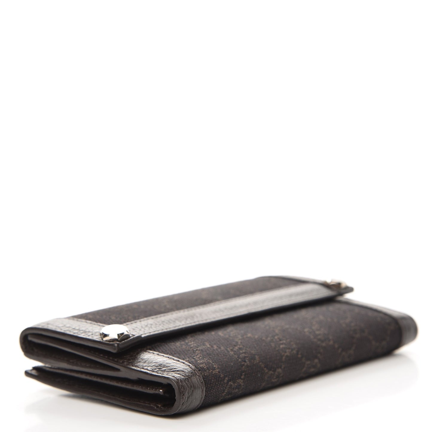 Monogram Continental Charmy Wallet Dark Brown
