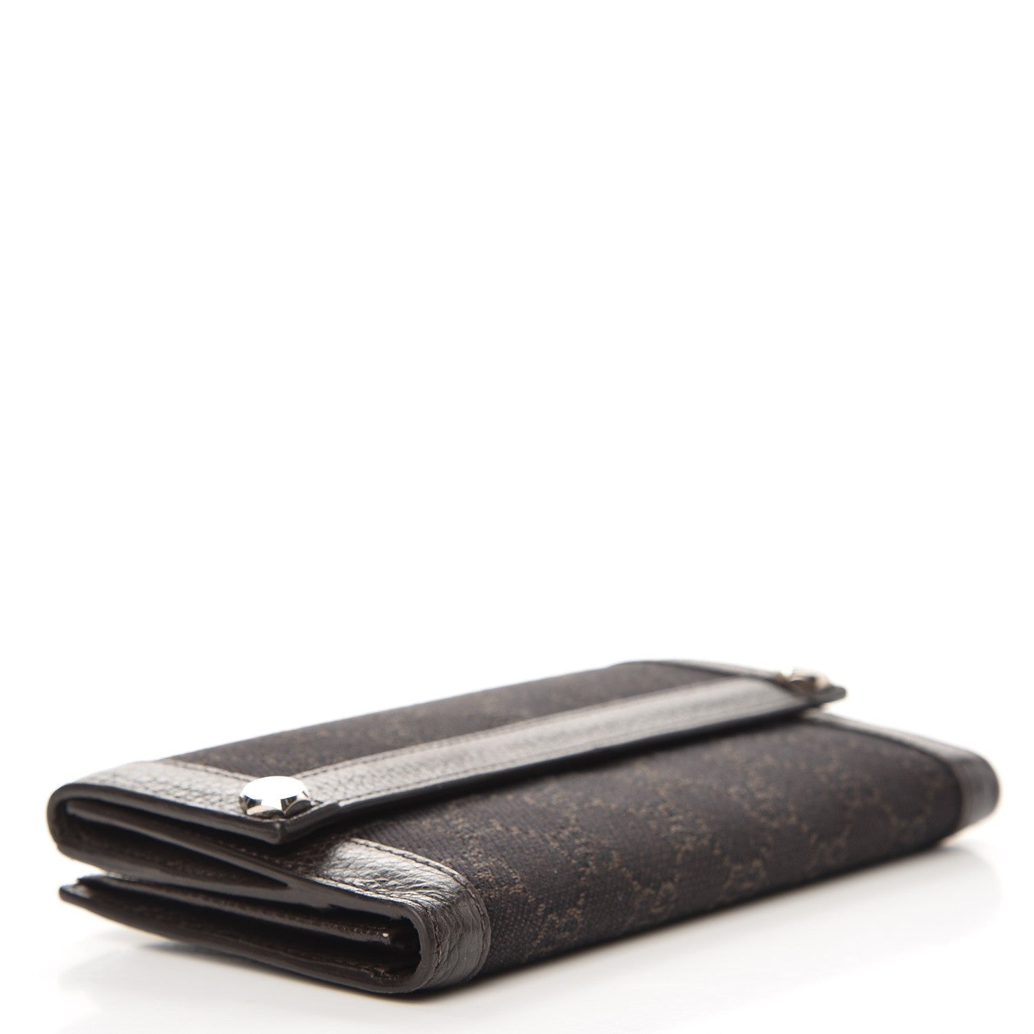 Gucci Monogram Continental Charmy Wallet Dark Brown 4 of 6