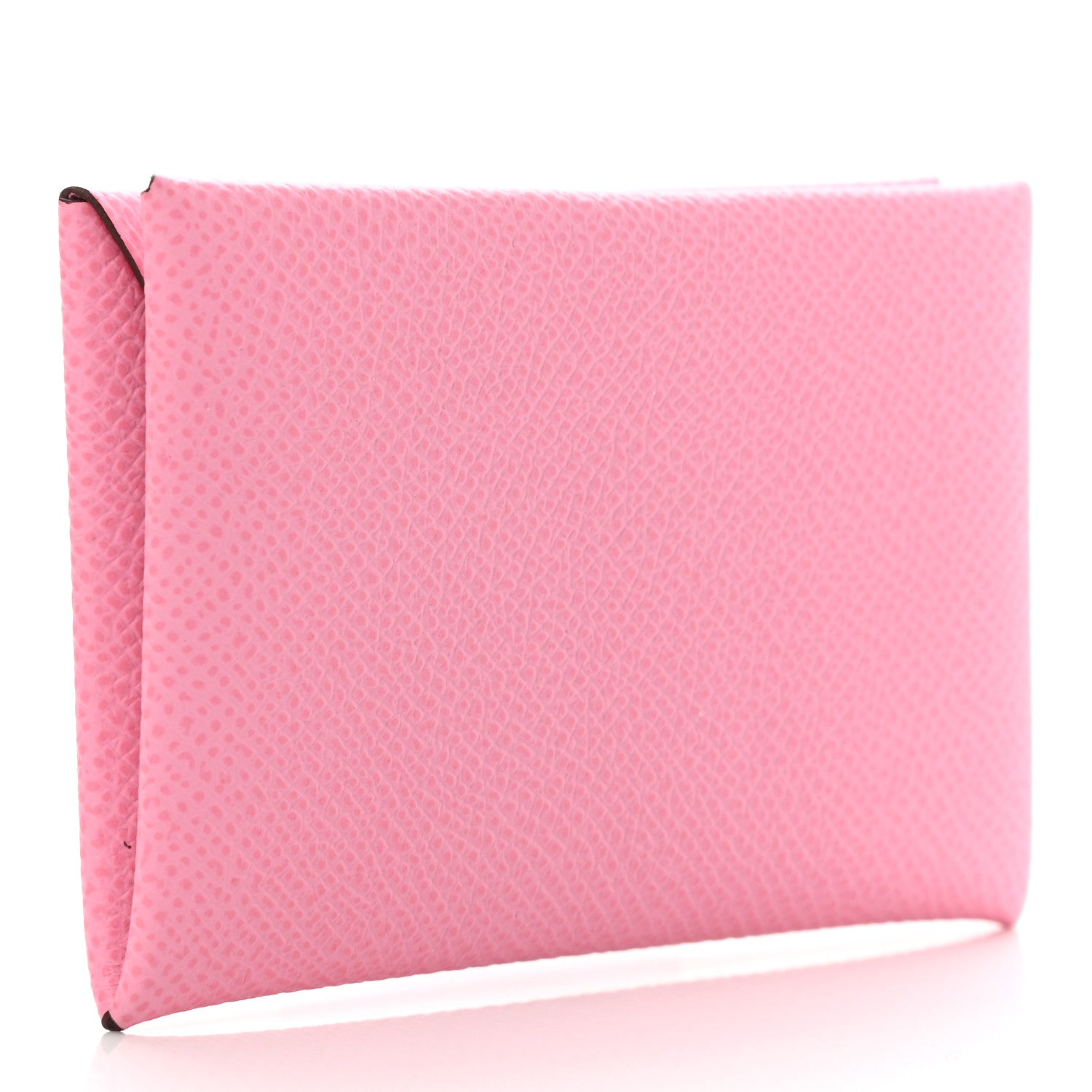 Hermes Epsom Calvi Card Case Rose Azalee 3 of 8