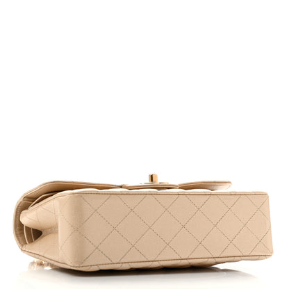 Chanel Metallic Caviar Quilted Small Double Flap Gold 4 of 11