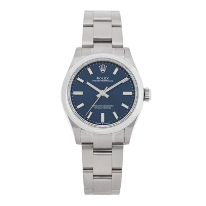 Rolex Stainless Steel 31mm Oyster Perpetual Watch Bright Blue 277200 1 of 5