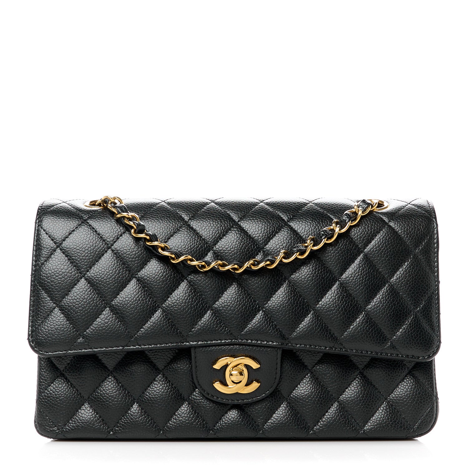 Chanel Caviar Quilted Medium Double Flap Black 1 of 11