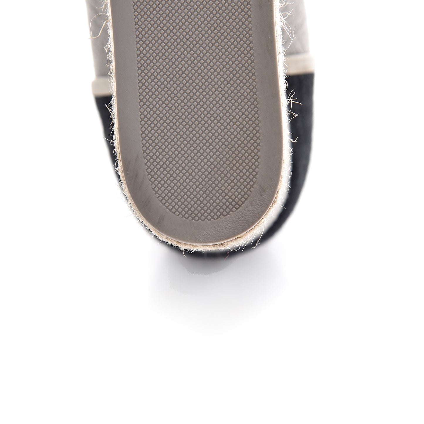 Cotton Lace Up Wedge Espadrilles 38.5 Grey Navy Blue