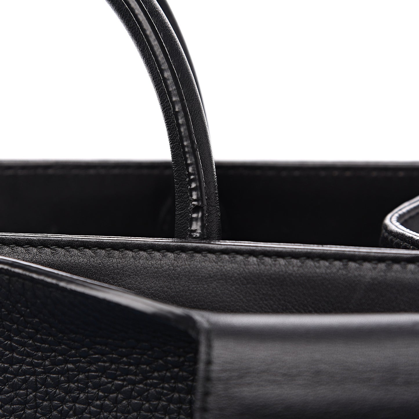Grained Calfskin Medium Diorever Flap Black