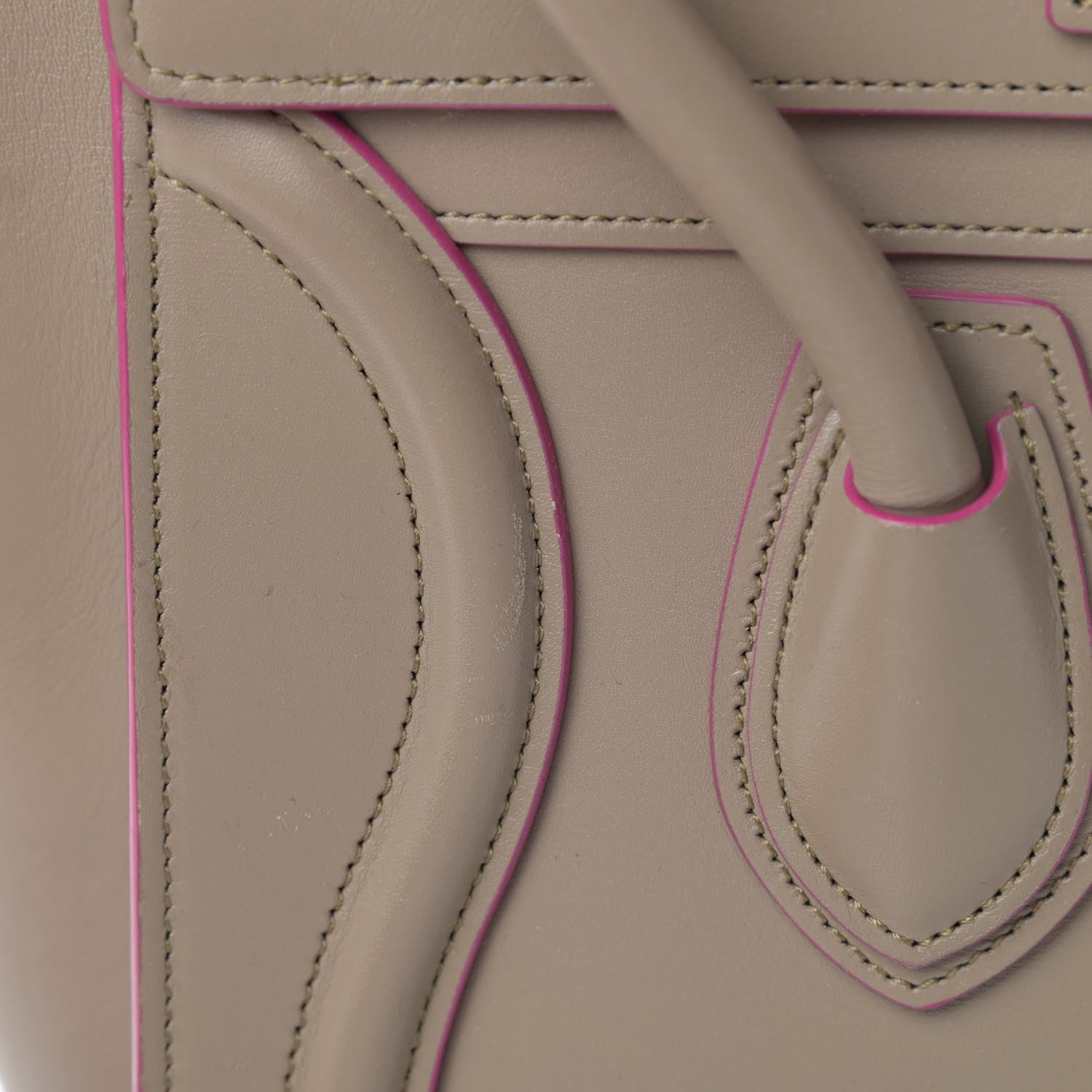 Celine Palmelato Calfskin Micro Luggage Beige 21 of 22