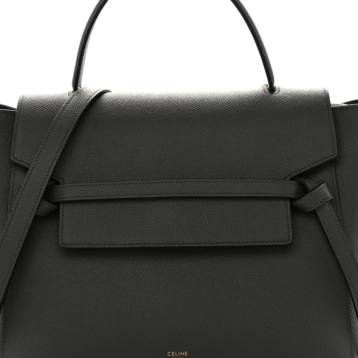 Celine Grained Calfskin Mini Belt Bag Grey 8 of 10